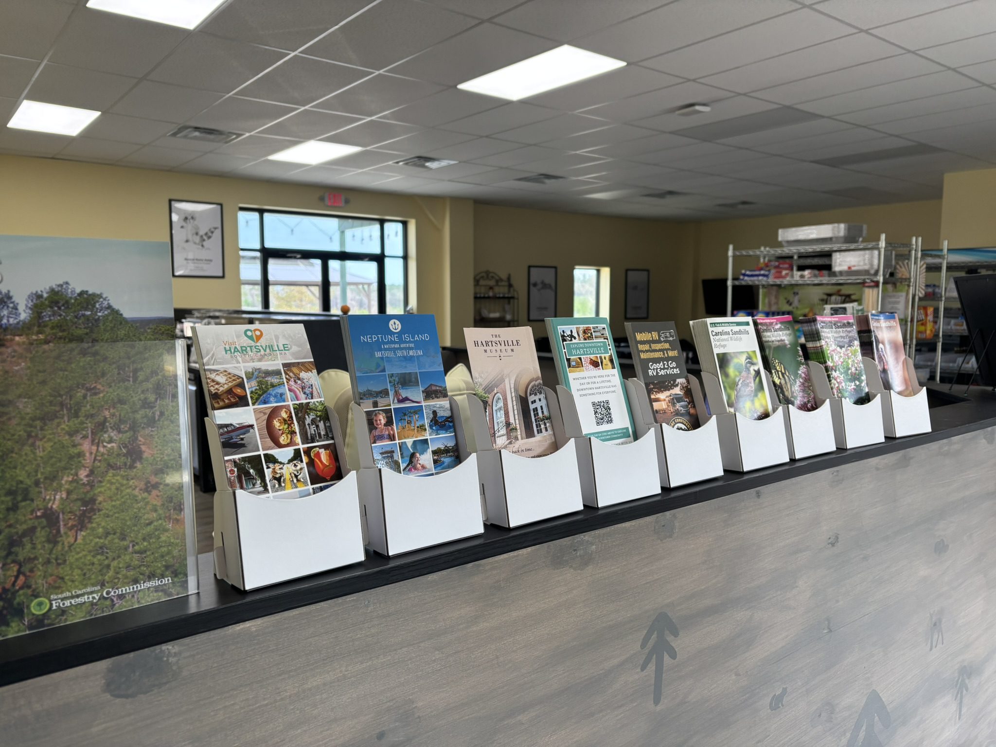 Brochures on Hartsville area activities.