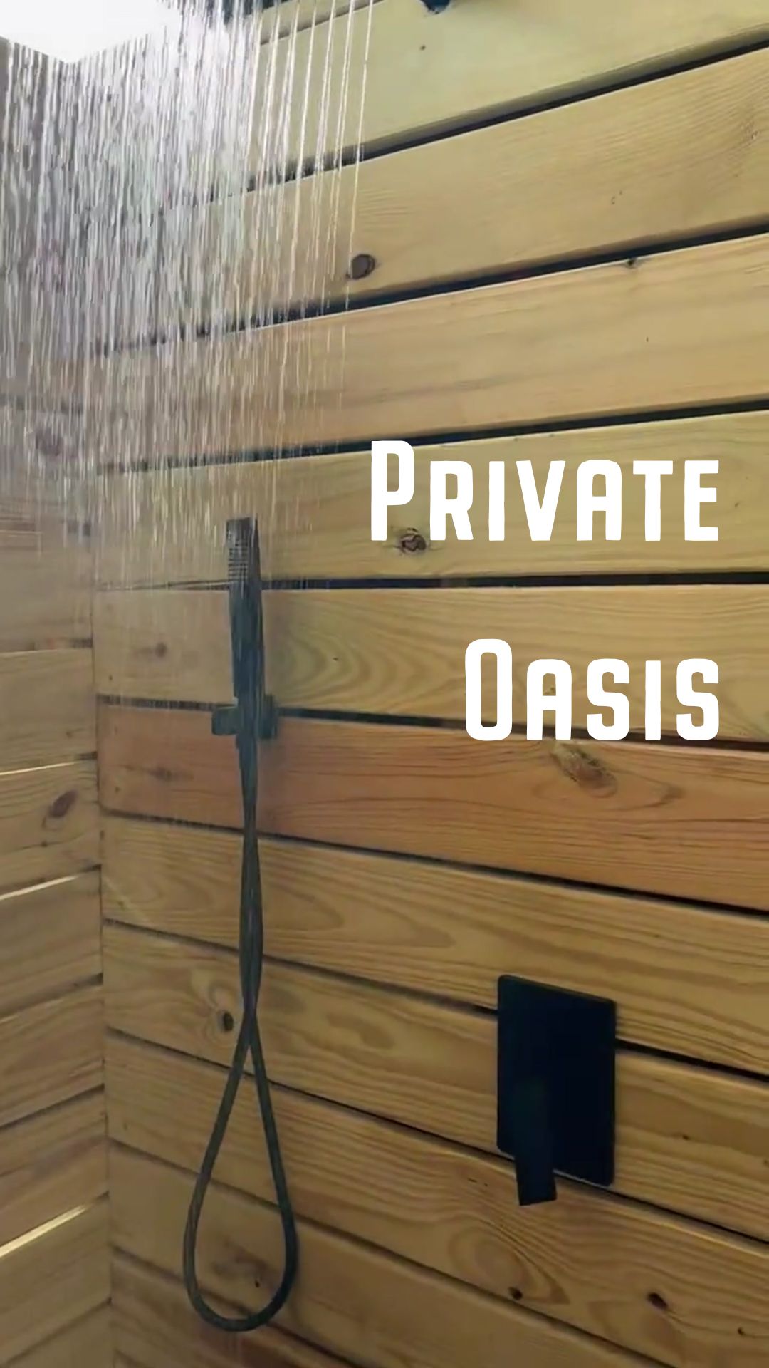 Oasis Rainfall Showerhead Outdoor Shower