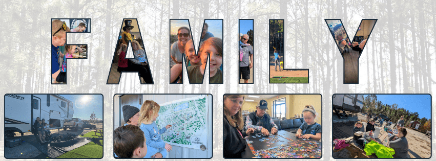 Family Graphic for Standing Pines Campground