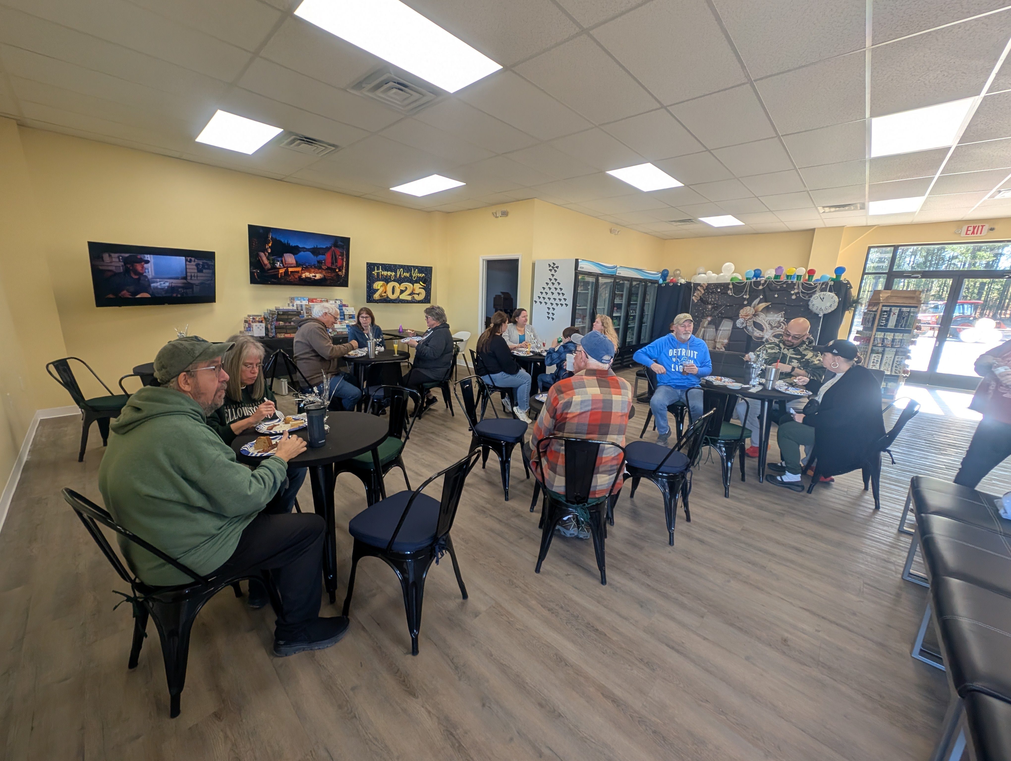 Guests Dining Inside Standing Pines Welcome Center