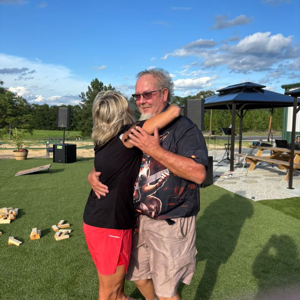 Couple Dancing Outside at Standing Pines Campground