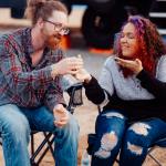 Couple Smores at RV Site